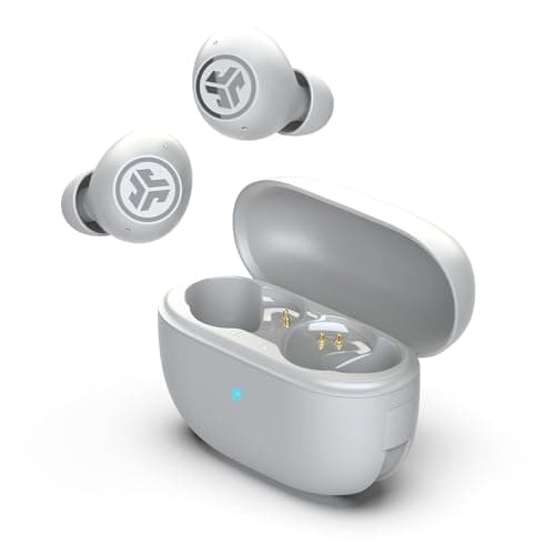 Image of JLab Go Air Pop ANC Active Noise Cancelling Earbuds, Bluetooth Earphones, 24+ Hr Playtime Wireless Headphones, IP55 Sweat-Resistant In Ear Buds with Microphone, Clear Calls & Multipoint, Cloud White