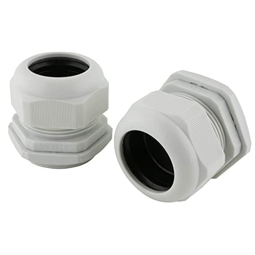 Image of SeKi 10 x Cable Glands M63 37-44 mm, Waterproof IP67 Metric Cable Gland, Grey (RAL7035), Also Suitable for PG48