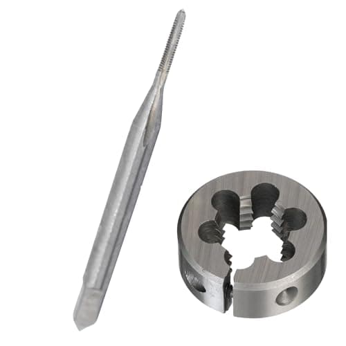 Image of Drill America POUTR6-32#6-32 UNC Tap and Die Kit, HSS Plug Tap and 1" OD HSS Round Die