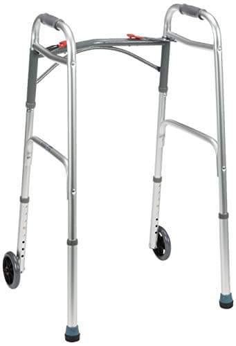 Image of Drive Devilbiss Folding Lightweight Aluminium Walking Frame with Wheels