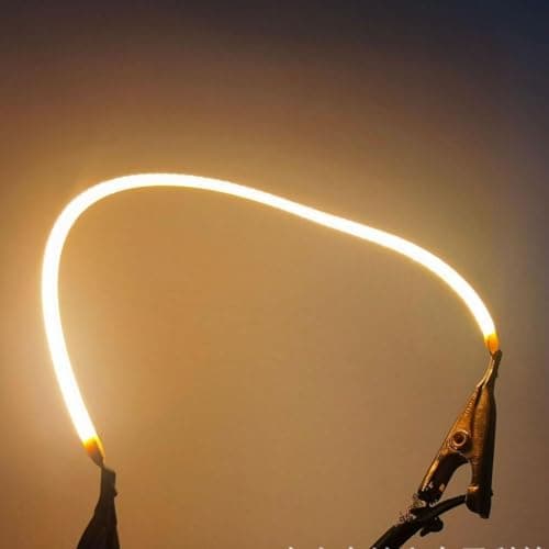 Image of BULBEAWICK 10Pcs 3V White LED COB Flexible Filament 80mm 60mm 300mm 130mm Lamp Parts LED Diode Lighting Strip Decoration 80mm 2200K Warm Yellow