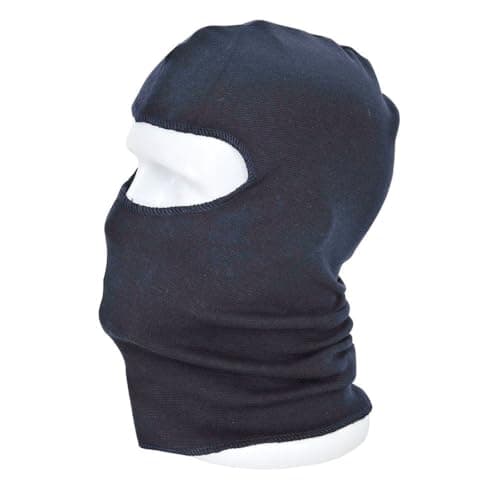 Image of Portwest Flame Resistant Anti-Static Balaclava, Size: One Size, Colour: Navy, FR18NAR
