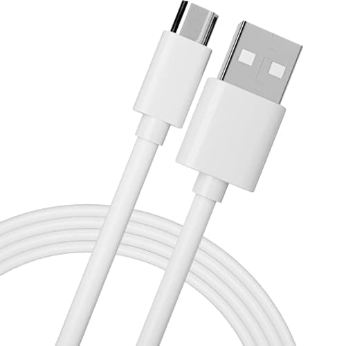 Image of pluX Micro USB Cable 2M, Android Charging Cable, Micro Charging Cable Compatible with PS4 Controller, Samsung Galaxy J5,J7, S7, S7 Edge, S5,S6, Kindle Fire, Fire HD Tablet, HTC, LG, Motorola - White