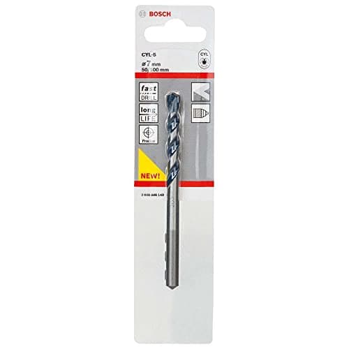 Image of Bosch Professional 1x CYL-5 Concrete Drill Bit (for Concrete, Ø 7 x 100 mm, Robust Line, Accessories for Impact Drills)