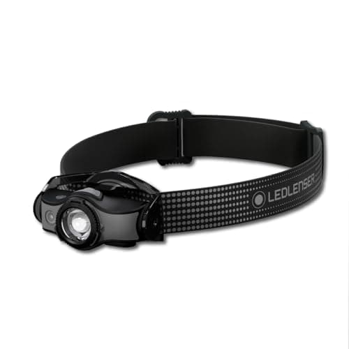 Image of Ledlenser MH5 - Rechargeable Outdoor LED Head Torch, Super Bright Powerful 400 Lumens Headlamp, 2 in 1 Headlamp/Handheld Torch, Running Headlight, Hiking Torch, Up to 35 Hours Charge (Black/Grey)