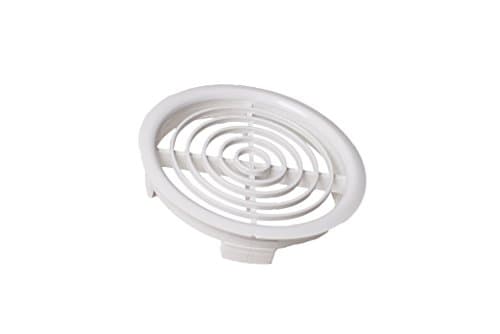 Image of Merriway BH02082 (10 Pcs) Push-in Louvered Soffit Air Vent Grilles, White 70 mm (2.3/4 Inch) Diameter - Pack of 10 Pieces