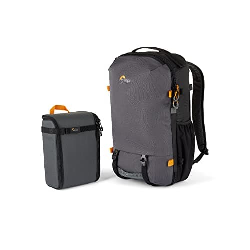 Image of Lowepro Trekker Lite BP 250, Camera Backpack, With Removable Insert, With Accessory Strap System, Camera Bag For Mirrorless, Compatible With Sony Alpha 7, Grey