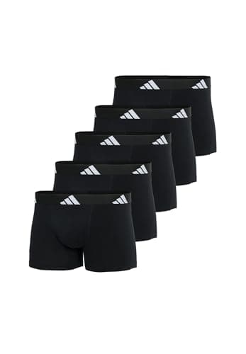 Image of adidas Trunk (5PK) - Active Flex Cotton - Comfortable Underwear, 000 Black, M