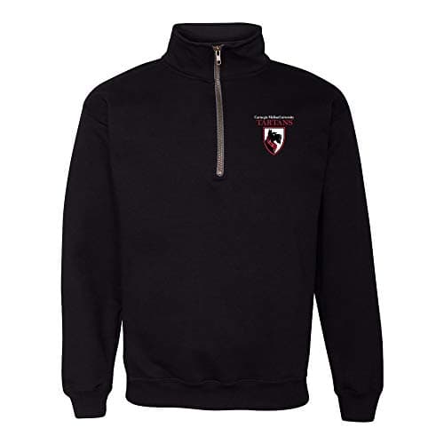 Image of NCAA Primary Logo, Team Color (1/4) Quarter Zip Sweatshirt, College, University - Black - XXL