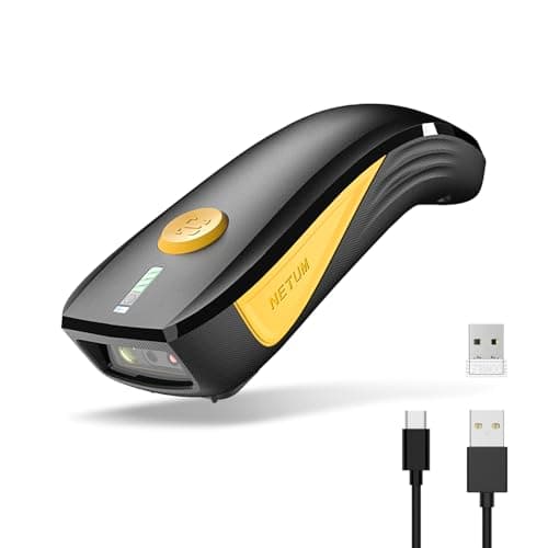 Image of NETUM CS7501 QR Code Scanner – Upgraded Bluetooth Barcode Scanner, Mini Portable 1D & 2D Barcode Reader for Inventory Management, Cordless Image Scanner for Tablets, Android, iOS, PC, and POS Systems