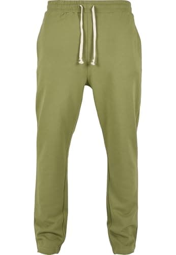 Image of Urban Classics Men's Organic Cotton Sports Trousers, Low Crotch Sweatpants, Jogging Bottoms for Men in 2 Colours, Sizes S - XXL, Newolive, S