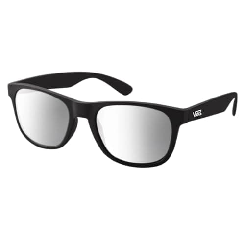 Image of Vans Spicoli Sunglasses, Matte Black and Silver Mirror