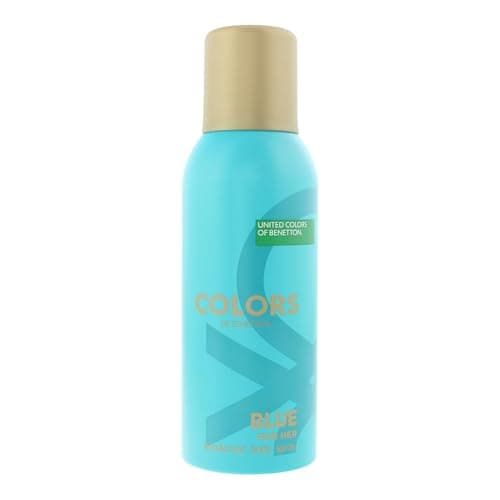 Image of Benetton Colours De Benetton Blue Ladies Womens Deodorant Body Spray 150ml 3 Pack