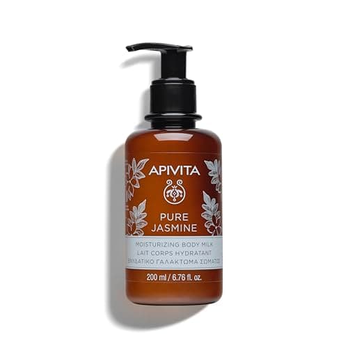 Image of Apivita Pure Jasmine Moisturizing Body Milk 200ml - A Gentle Body Moisturizer with Jasmine, Essential Oils & Honey - It Moisturizes & Soothes Skin