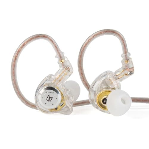 Image of Yinyoo KZ EDX PRO Earphones Headphones with 1DD, EDX PRO Wired in Ear Earbuds HiFi Deep Bass Sound with 1DD New 10mm Dynamic Driver Over Ear Headset (EDX PRO white, no mic)