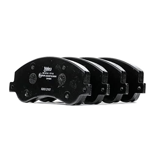 Image of VALEO - Brake pads First - 301816 - Set of 4 pads - Front axle - Fully equipped with mounted accessories