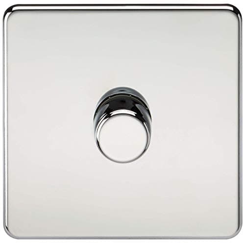 Image of 1G 2-way 10-200W (5-150W LED) Intelligent dimmer - Polished Chrome