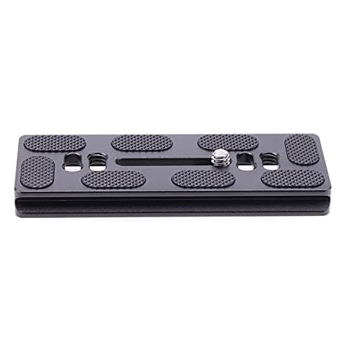 Image of FocusFoto PU100 PU-100 Quick Release Plate, 100mm Long Plate with 1/4"-20 Mounting Screw for Benro B0 B1 B2 J0 J1 N1 Arca Swiss Tripod Ball Head