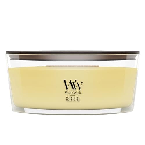 Image of WoodWick Scented Candle | Ellipse Candle | Yuzu & Vetiver | Perfect Gifts for Women