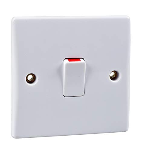 Image of GET GU2010 Ultimate Slimline White Moulded 20a Double Pole Switch