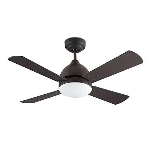 Image of FORLIGHT LEDs C4 Borneo Ceiling Fan E27 Brown Wenge Beech Wood
