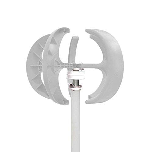 Image of ROMYIX 600W Wind Turbine Generator, 12V 24V Lantern Type Vertical Axis 5-Blade Outdoor Windmill Power Kit with Controller, for Power Supplementation (12V)