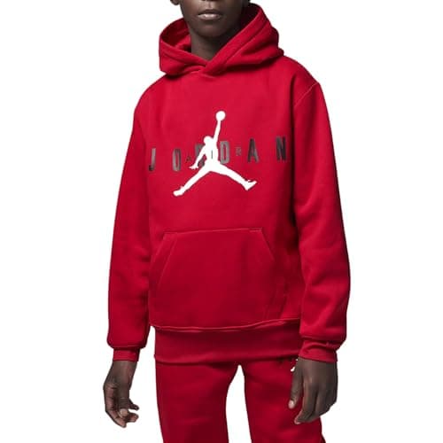 Image of NIKE Jordan Jumpman Sustainable Boys' Hooded Sweatshirt Red Size M (137-147 CM) Code 95B910-R78