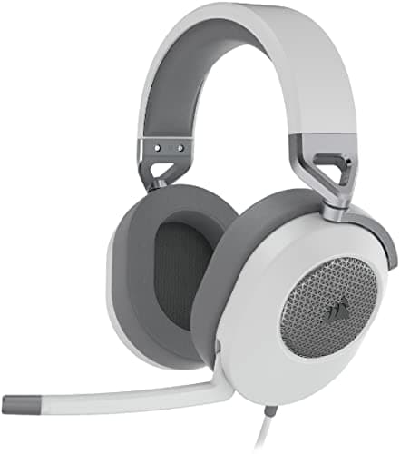 Image of Corsair HS65 SURROUND Multiplatform Wired Gaming Headset - Dolby 7.1 Surround Sound - SonarWorks SoundID - iCUE Compatible - PC, Mac, PS5, PS4, Xbox, Nintendo Switch, Mobile - White