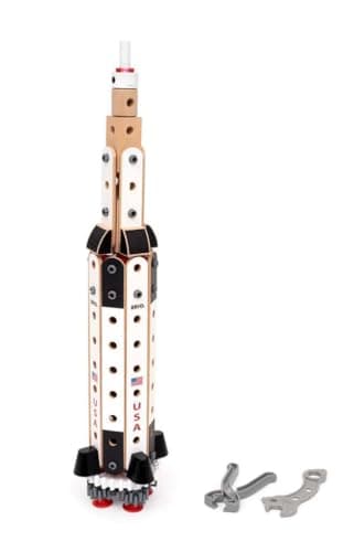 Image of BRIO Builder - Apollo Saturn V Rocket Building Set for Kids Age 3 Years Up