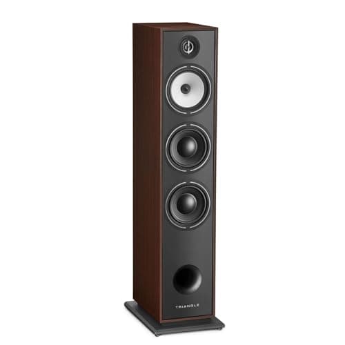 Image of Triangle - BOREA BR08 Hi-Fi Floorstanding Speaker - Admissible Power 150W - Output 92 dB/W/m - 16 cm Speakers - Versatile Music and Home Cinema - 206 x 1020 x 314 mm - Walnut (Piece)