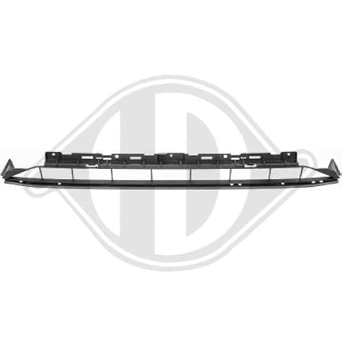 Image of DIEDERICHS 1020245 Bumper grill for AUDI A4 Centre, black