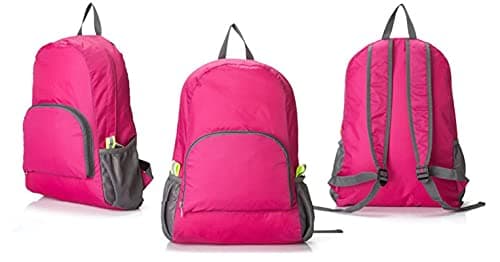 Image of PAXLAMB Backpack Packable Foldable Ultra Lightweight Water Resistant Durable Camping Travel Hiking Daypack for Men Women (Pink)