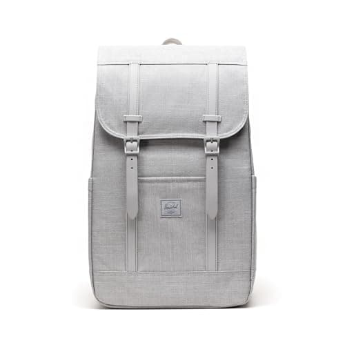 Image of Herschel Unisex Retreat Backpack, Grey Crosshatch (Limited Edition), Standard - 23L, Retreat Backpack