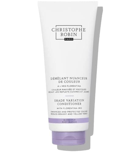 Image of Christophe Robin Shade Variation Conditioner with Florentina Iris 200ml – Color Enhancing & Protecting Conditioner, Nourishes & Revitalizes Hair, Boosts Shine & Softness