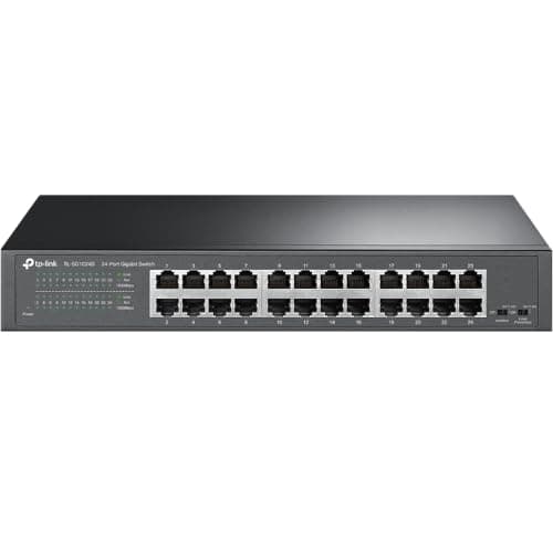 Image of TP-Link 24-Port Gigabit Ethernet Unmanaged Switch | Plug and Play | Desktop/Rackmount | Fanless | Limited Lifetime (TL-SG1024D)