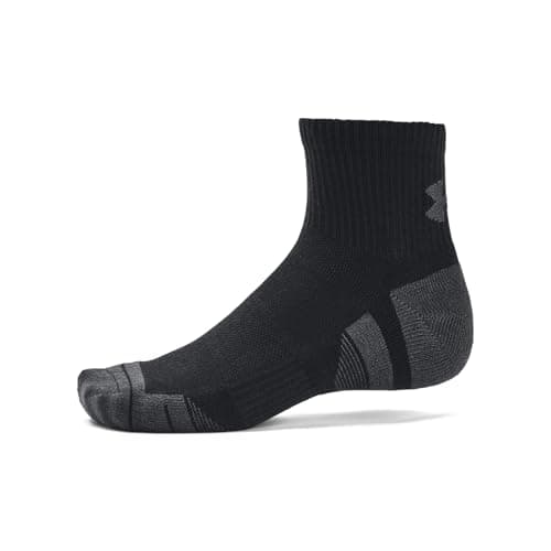Image of Under Armour Unisex UA Performance Tech 3pk Qtr, Black / Black / Jet Gray, L EU