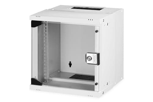 Image of DIGITUS SOHO Pro Series Network Cabinet 10 Inch - 6 U - Wall Mounting - Unmounted - H x W x D 324 x 316 x 298 mm - Load Capacity 30 kg - Usable Depth 254 mm - IP20 Protection Class - Grey
