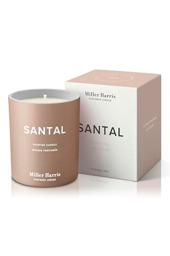 Image of Miller Harris Santal Scented Candle 220g – Luxury Natural Wax Candle | Warm Sandalwood Fragrance