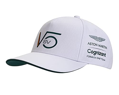Image of Aston Martin F1 Cognizant Official Vettel Driver Lifestyle SV Cap, white/green, One Size (AMC21HEA39-VM)