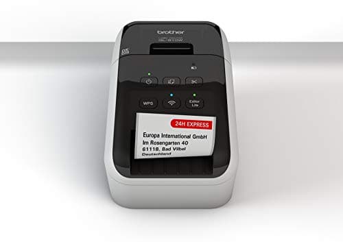 Image of Brother QL-810W Wireless Label Printer with Red/Black Print, USB and Wi-Fi Interface, Auto Cutting Unit