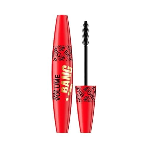 Image of Eveline Cosmetics Big Volume Volumizing & Separating Mascara Bang! - Unique Brush, Carnauba & Rice Wax Formula for Flawless Lashes, 10 ML