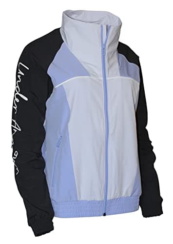 Image of Under Armour Women's Woven CB Storm Full ZIp Jacket 1366945 (Planet Purple (503), Large)
