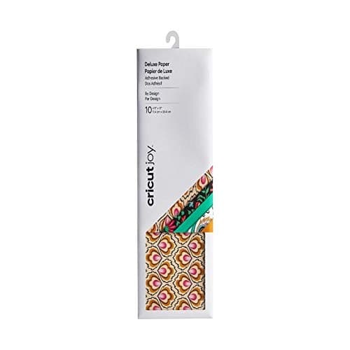 Image of Cricut Joy Adhesive Backed Deluxe Paper | By Design | 11.4cm x 30.4cm (4.5" x 12") | 10 Sheets | for use with Cricut Joy