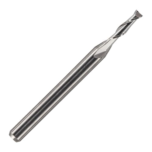 Image of Rennie Tools - 1/8" (3.175mm) Shank Solid Carbide 2 Flute Up Cut Router Bit 2.5mm Cutting Diameter x 8mm Flute. CNC Router Cutter Spiral Flute Cutter End Mill For Soft Wood Hard Wood MDF PVC Plywood