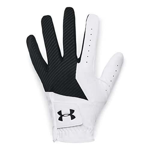 Image of Under Armour Medal Golf Glove - Black, White, Black - LLG