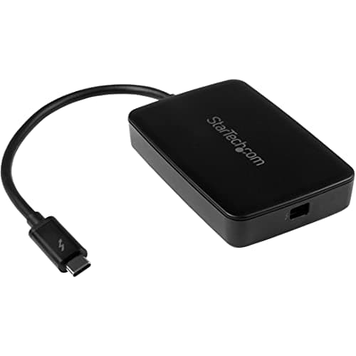 Image of StarTech.com TBT3TBTADAP Thunderbolt 3 to Thunderbolt Adapter - Windows and Mac, Black