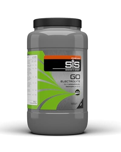 Image of Science In Sport GO Electrolyte Powder Energy Drinks, High Carbohydrates and Sodium, Orange Flavour, 12 Servings Per 500 g