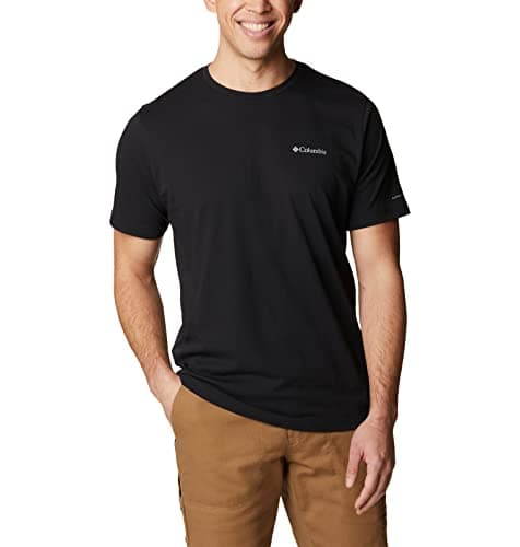 Image of Columbia Men's Thistletown Hills Short Sleeve, Short Sleeve T-Shirt, Black, Large