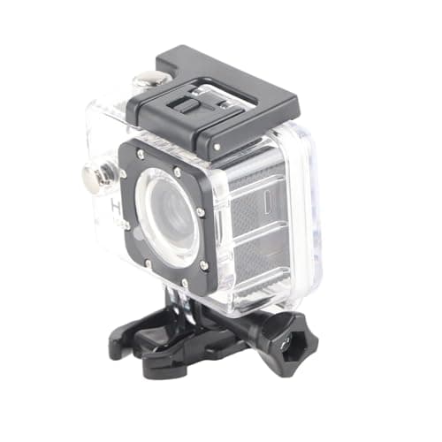 Image of Zisemeil Action Camera 1080HD 30Fps Video and 12MP Photos for Outdoor Sports, with Shell for 30m Underwater, Accessories for Helmets, Bikes, Surfboards, Cars (White)