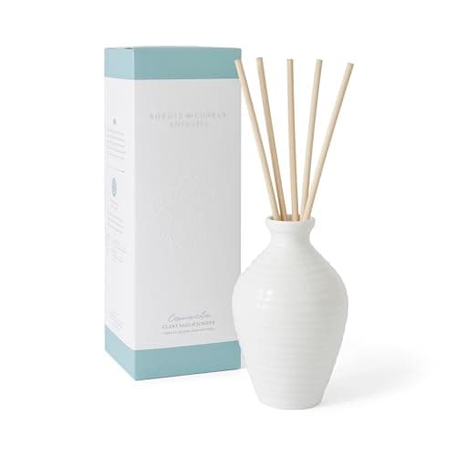Image of Sophie Conran Clary Sage & Juniper Reed Diffuser, Ceramic, White,